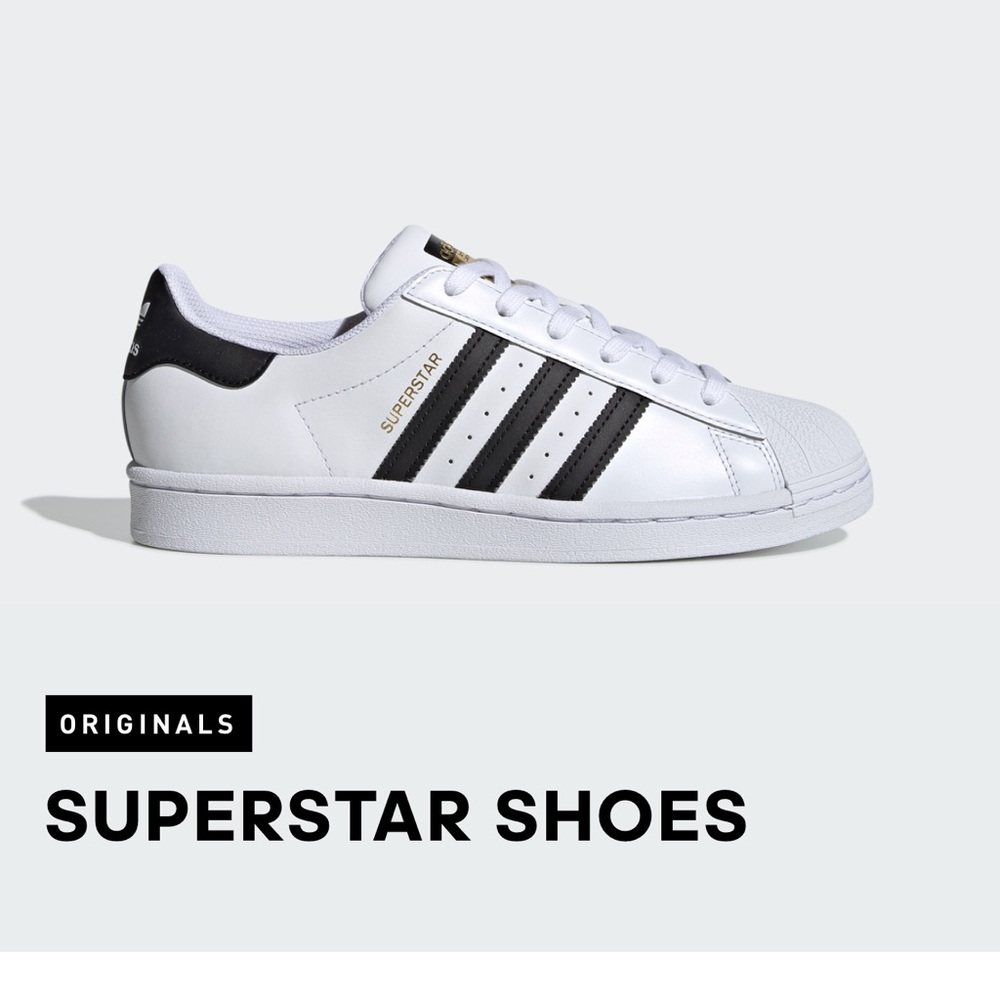 adidas Originals Superstar Sneakers - White and Black